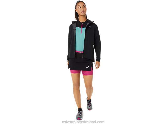 Women\s Fujitrail Waterproof Jacket Performance Black Asics XXPD3482