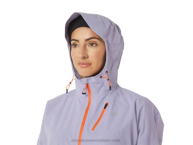 Women\s Fujitrail Waterproof Jacket Vapor Asics XXPD3077