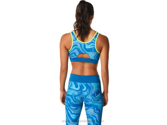 Women\s Graphic Bra Reborn Blue Asics XXPD2473