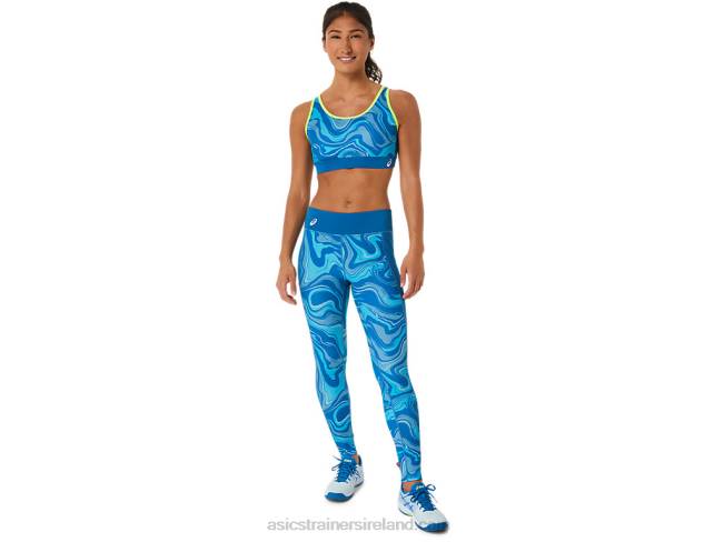 Women\s Graphic Bra Reborn Blue Asics XXPD2473