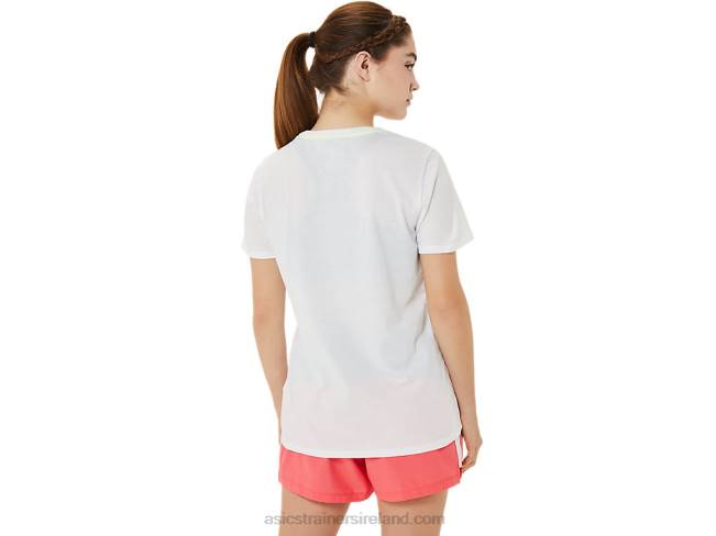 Women\s Graphic Short Sleeve Wch Brilliant White Asics XXPD3215