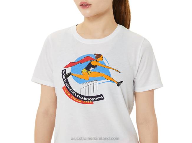 Women\s Graphic Short Sleeve Wch Brilliant White Asics XXPD3215