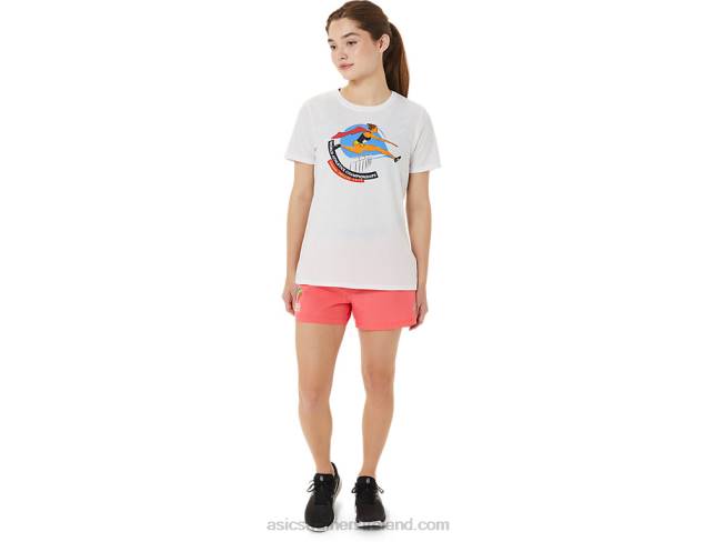 Women\s Graphic Short Sleeve Wch Brilliant White Asics XXPD3215