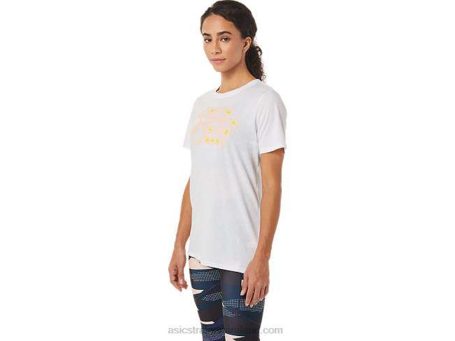 Women\s Graphic Tee Brilliant White Asics XXPD3574