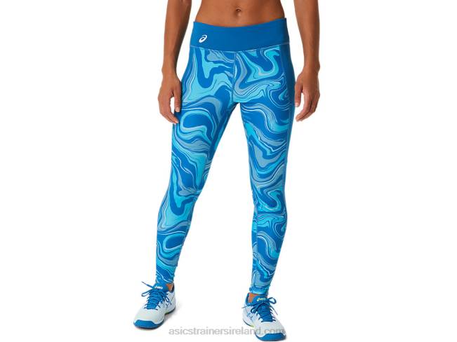 Womens Graphic Tight Reborn Blue Asics XXPD2524