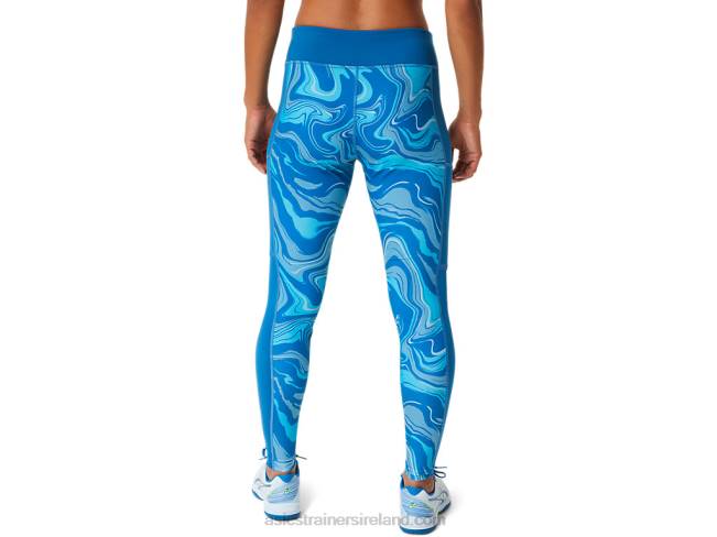 Women\s Graphic Tight Reborn Blue Asics XXPD2524