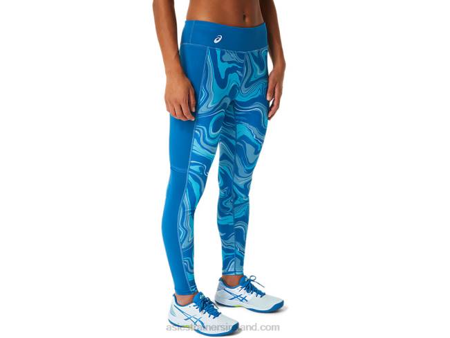 Women\s Graphic Tight Reborn Blue Asics XXPD2524