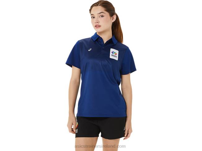 Womens Hex Gradient Polo Wch Dark Blue(Pantone 281 C) Asics XXPD3214