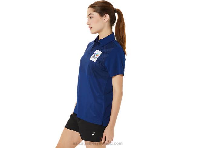 Women\s Hex Gradient Polo Wch Dark Blue(Pantone 281 C) Asics XXPD3214