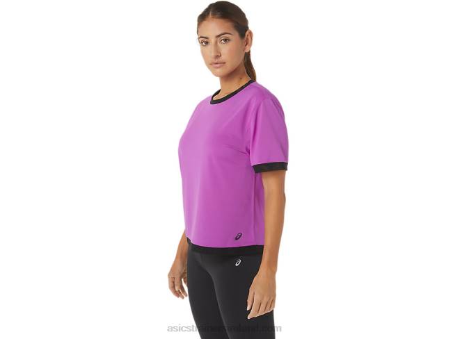 Women\s Kate Mesh Short Sleeve Orchid Asics XXPD2748