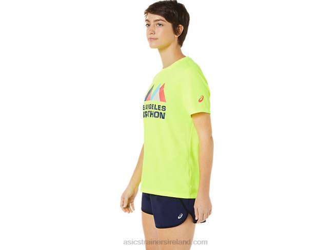 Women\s Lam Ready-Set II Short Sleeve Safety Yellow Asics XXPD3625