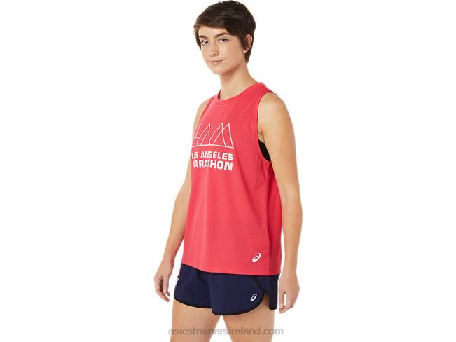 Women\s Lam Ready-Set II Singlet Pixel Pink Asics XXPD3614