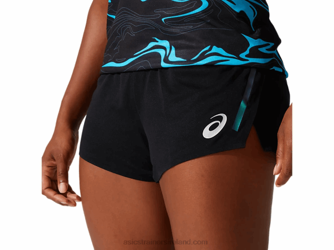 Women\s Light Knit Short Performance Black Asics XXPD4068