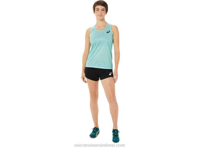 Women\s Light Mesh Singlet Clear Blue Asics XXPD3262