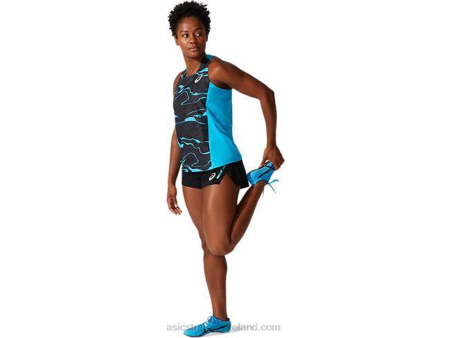 Women\s Light Mesh Singlet Digital Aqua Asics XXPD4075