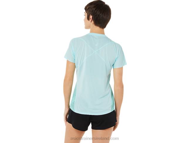 Women\s Light Short Sleeve Top Clear Blue Asics XXPD3263