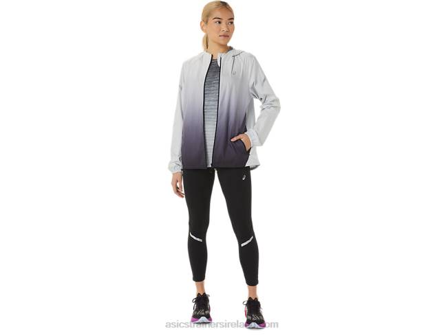 Women\s Lite-Show Jacket Glacier Grey/Performance Black Asics XXPD2785