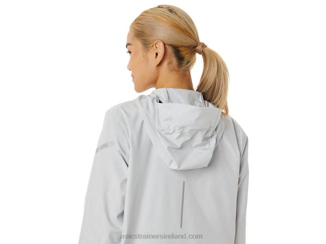 Women\s Lite-Show Jacket Glacier Grey/Performance Black Asics XXPD2785