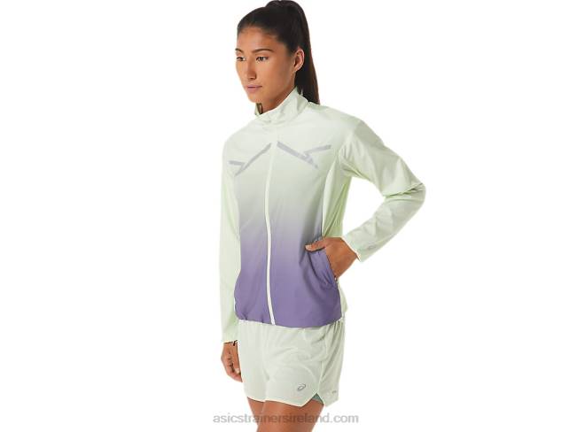 Women\s Lite-Show Jacket Whisper Green/Dusty Purple Asics XXPD2334