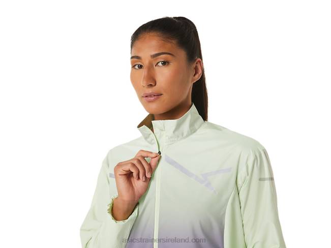 Women\s Lite-Show Jacket Whisper Green/Dusty Purple Asics XXPD2334