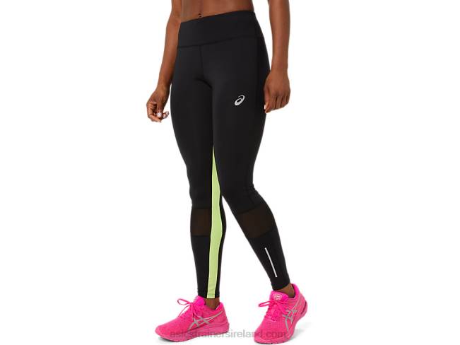 Womens Lite-Show Tight Performance Black/Lime Green Asics XXPD3484