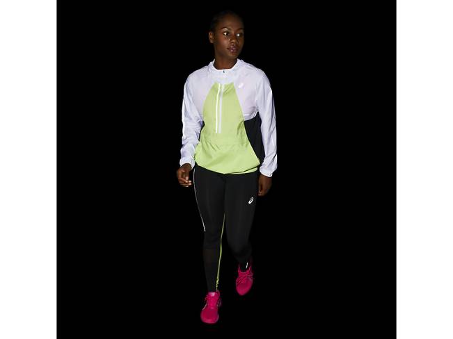 Women\s Lite-Show Tight Performance Black/Lime Green Asics XXPD3484