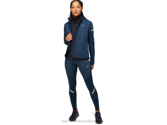 Women\s Lite-Show Winter Jacket French Blue Heather Asics XXPD3653