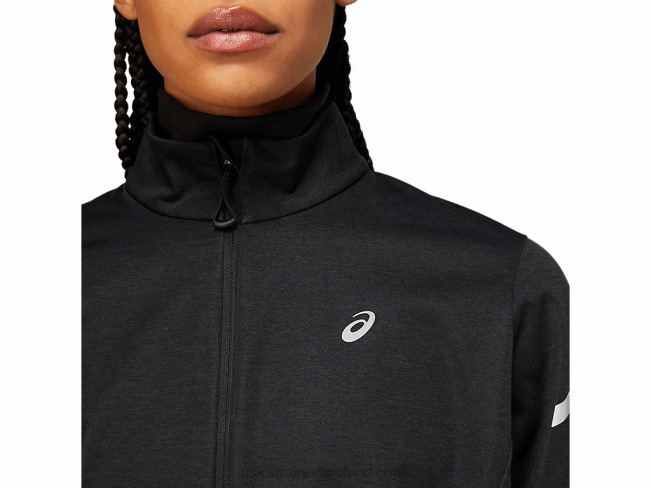 Women\s Lite-Show Winter Jacket Performance Black Heather Asics XXPD3646