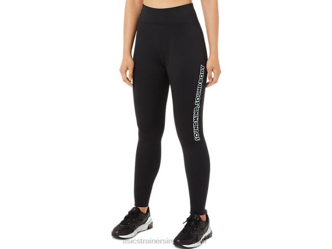 Womens Logo Graphic Tight Performance Black Asics XXPD3384