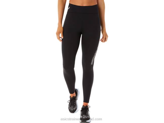 Womens Logo Graphic Tight Performance Black/Smoke Grey Asics XXPD2925