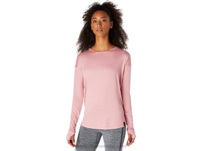 Womens Long Sleeve Top Smokey Rose Asics XXPD3671