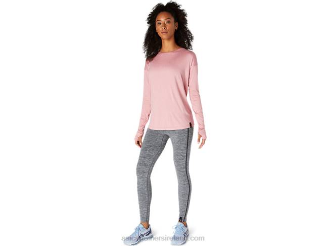 Women\s Long Sleeve Top Smokey Rose Asics XXPD3671