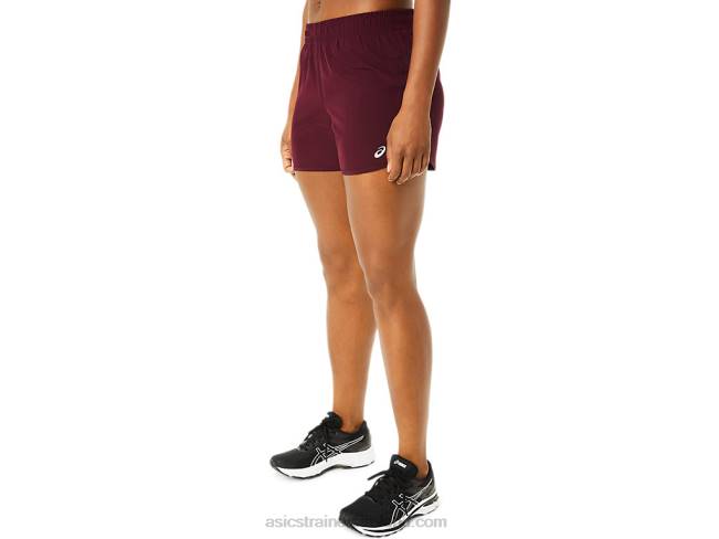 Women\s Lyte Speed 4in Run Short Deep Mars Asics XXPD3712