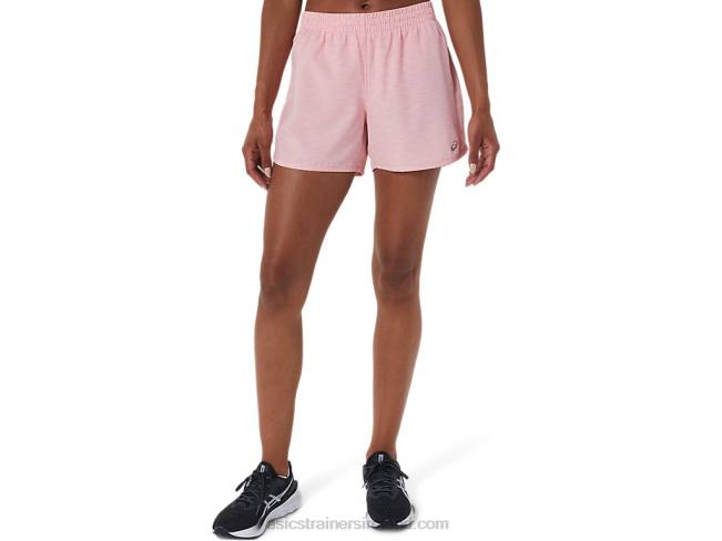 Womens Lyte Speed 4in Run Short Frosted Rose Spacedye Asics XXPD3116