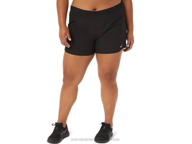 Womens Lyte Speed 4in Run Short Performance Black Asics XXPD4099