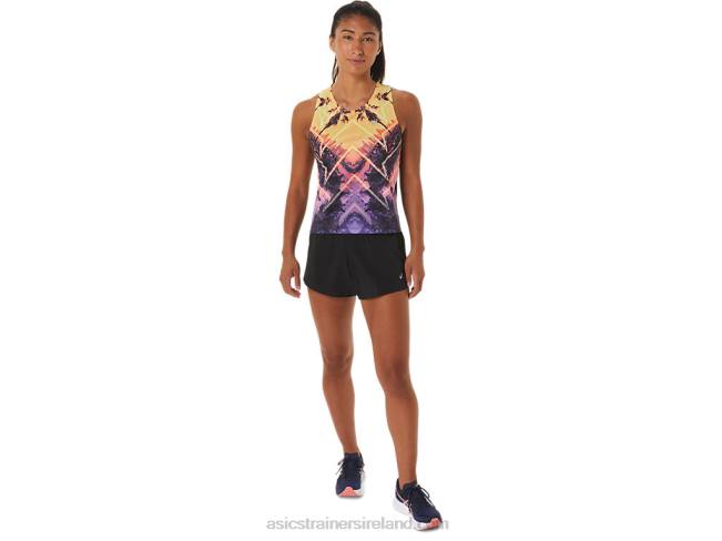 Women\s Marathon Tank Light Orange/Orange Pop/Amethyst Asics XXPD2316