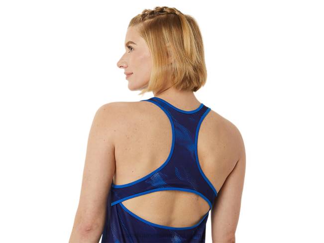 Women\s Match Graphic Tank Dive Blue Asics XXPD3061