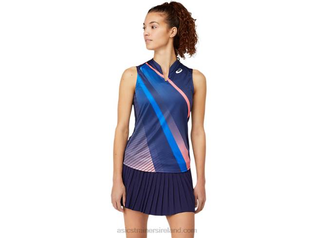 Womens Match Graphic Tank Peacoat Asics XXPD3862