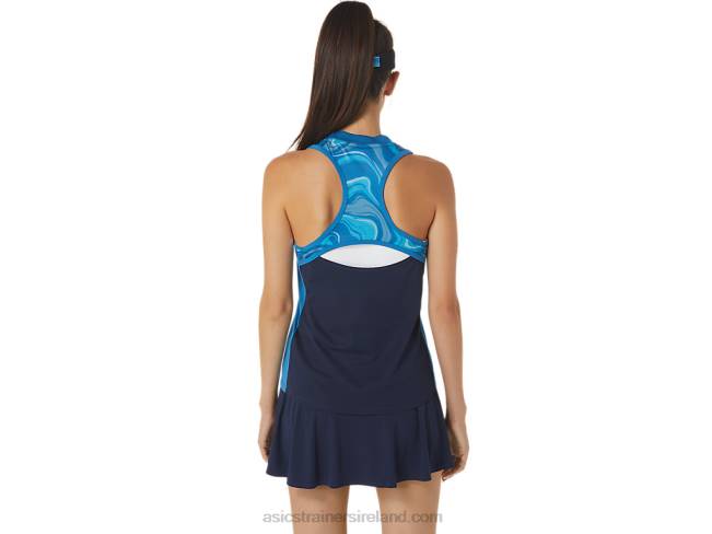 Women\s Match Graphic Tank Reborn Blue Asics XXPD2556