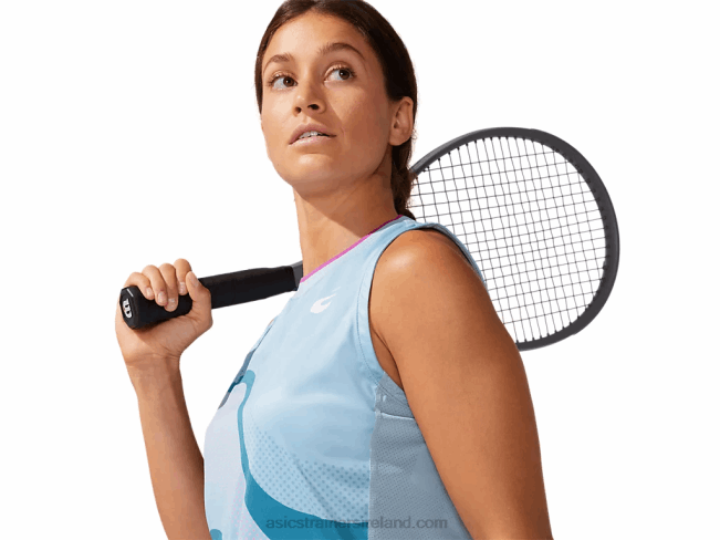 Women\s Match Graphic Tank Smoke Blue Asics XXPD4045