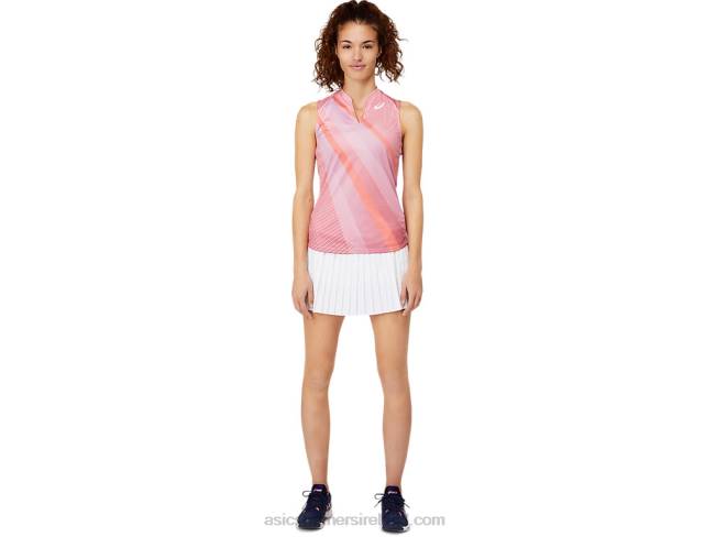 Women\s Match Graphic Tank Smokey Rose Asics XXPD3661