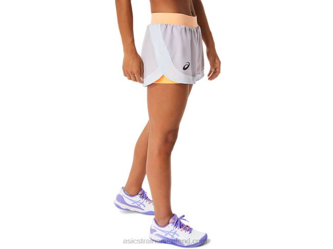 Women\s Match Short Dusk Violet/Orange Pop Asics XXPD2494