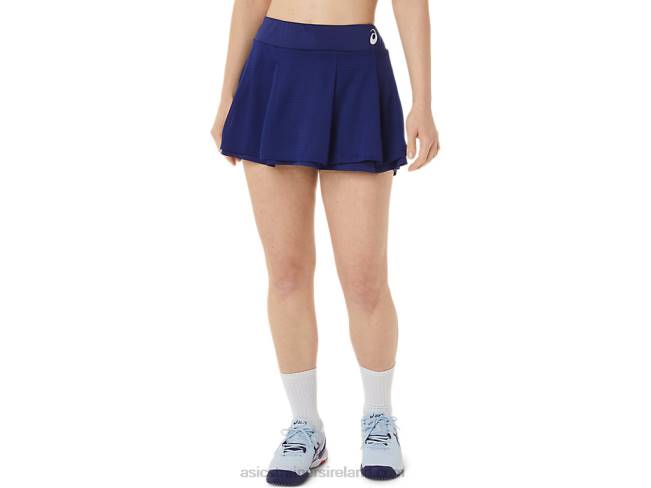 Womens Match Skort Dive Blue Asics XXPD3041