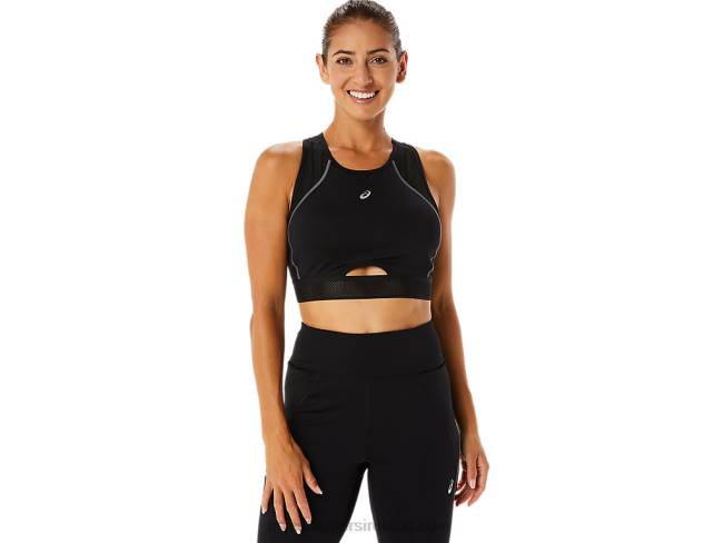 Womens Mesh Panel Training Bra Performance Black Asics XXPD2303