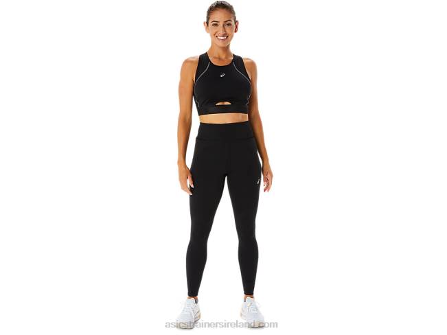 Women\s Mesh Panel Training Bra Performance Black Asics XXPD2303