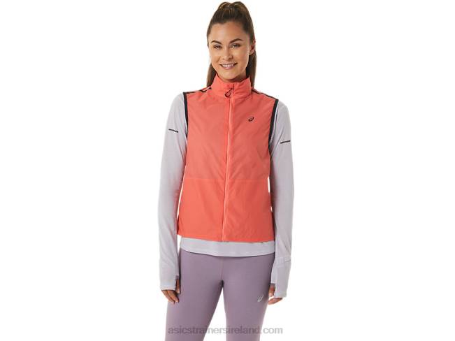 Womens Metarun Packable Vest Papaya Asics XXPD2502