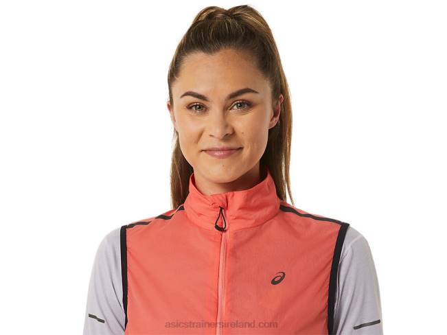 Women\s Metarun Packable Vest Papaya Asics XXPD2502