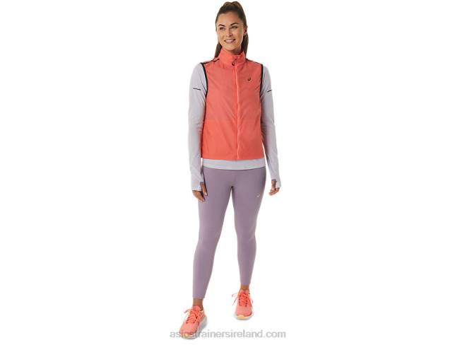 Women\s Metarun Packable Vest Papaya Asics XXPD2502