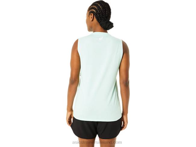 Women\s Mountain Muscle Tank Fresh Ice Heather Asics XXPD3713