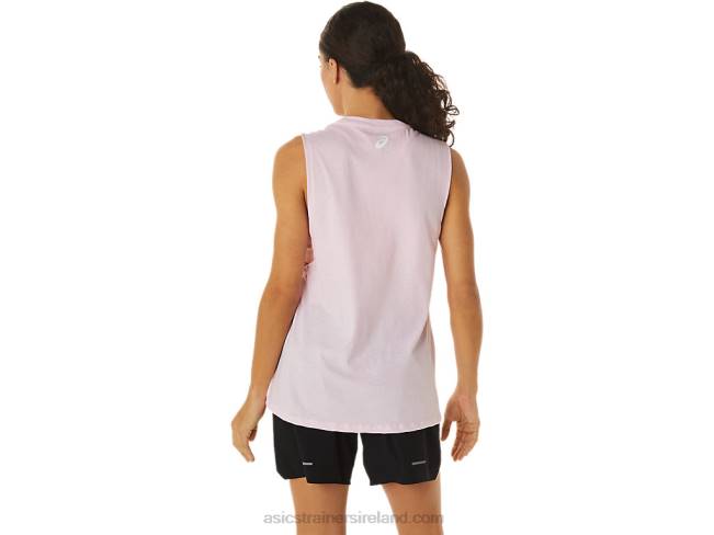 Women\s Mountain Muscle Tank Pink Salt Asics XXPD2833